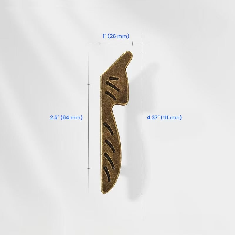 2.5" 3.75" Leaf Cabinet Drawer Pulls, Decorative Hardware