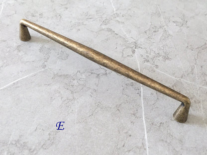 3.75" 5" 7.5" Drawer Pull, Antique Bronze Cabinet Handles, Kitchen Hardware
