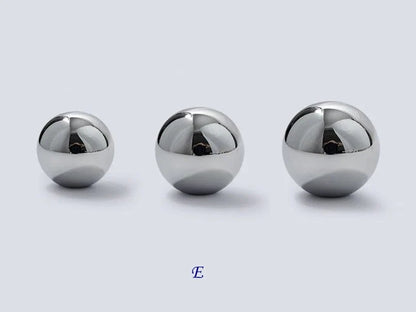 Brass Cabinet Ball Knobs, Polished Gold Chrome, Sleek Modern, Lynns Hardware
