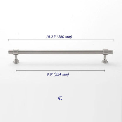 Minimalist Cabinet Bar Pulls, Solid Brass, Brushed Nickel, Modern Kitchen Hardware