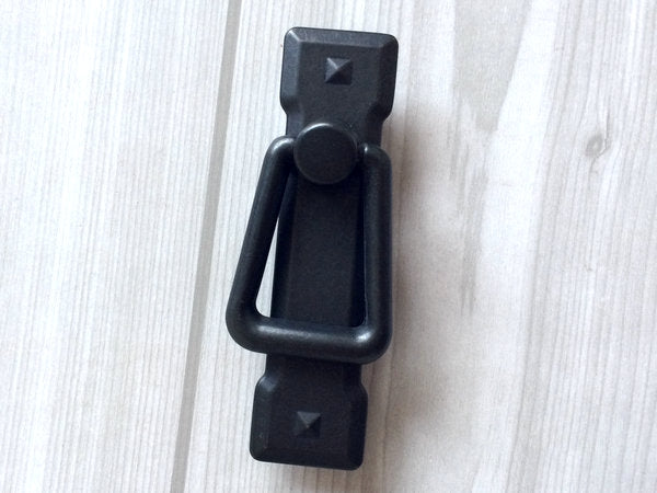 2.25" 3" Vintage style Dresser Drawer Pull, Antique Black Square Cabinet Handle