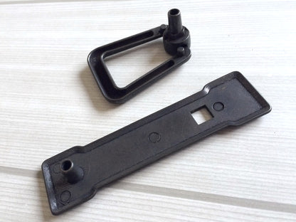 2.25" 3" Vintage style Dresser Drawer Pull, Antique Black Square Cabinet Handle