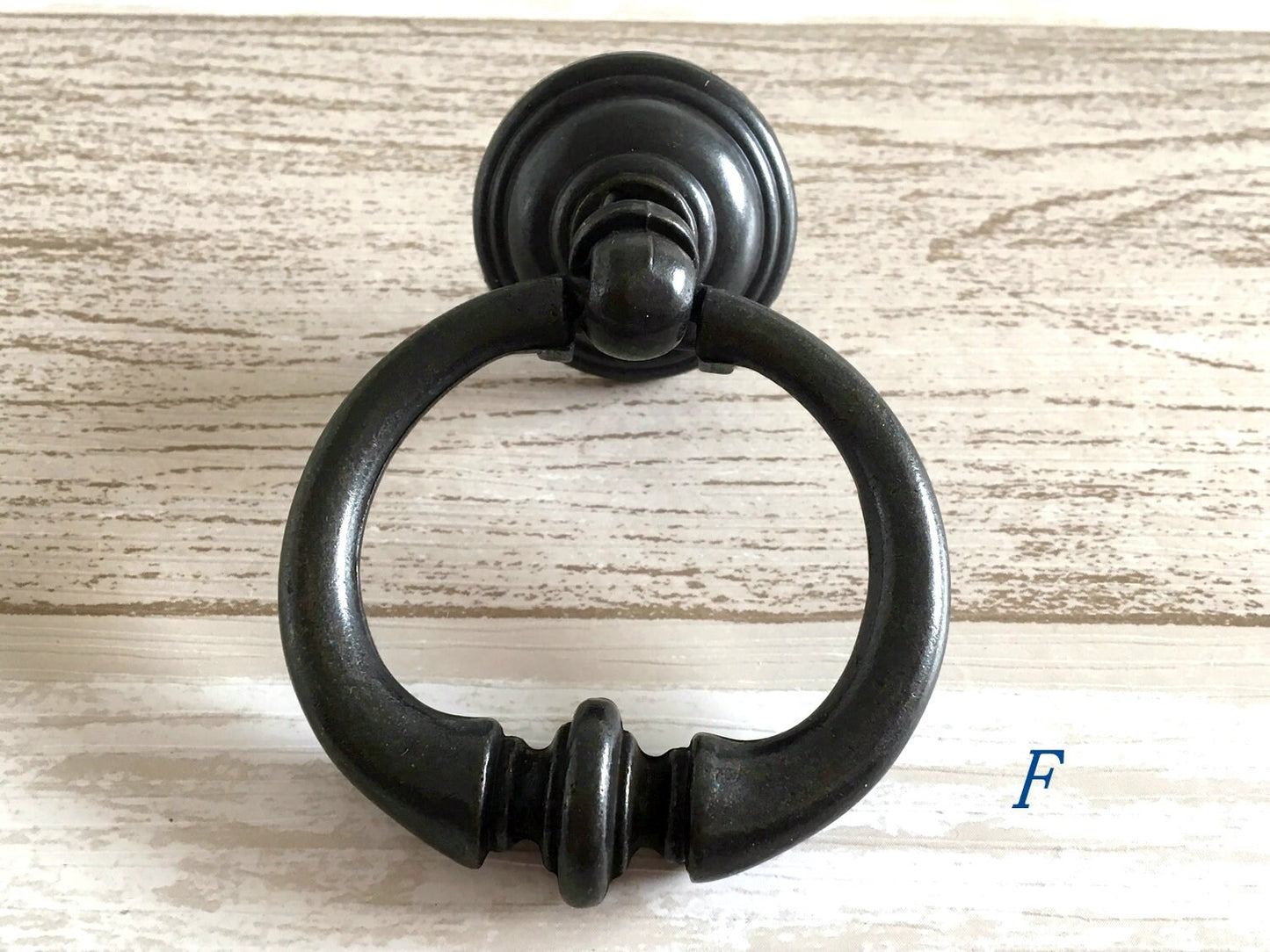 Vintage Style Drop Ring Drawer Pull Antique Bronze