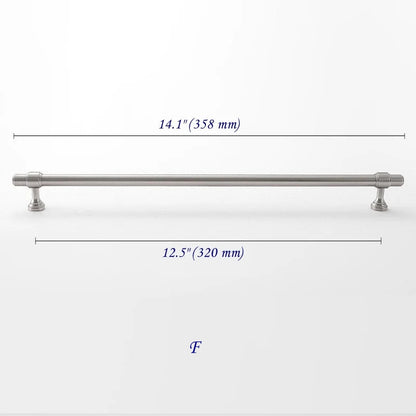Minimalist Cabinet Bar Pulls, Solid Brass, Brushed Nickel, Modern Kitchen Hardware