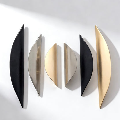 Finger Drawer Pulls - Gold/Nickel/Black - 32 64 96 mm - LynnsHardware