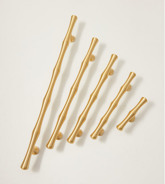 Orientalist bamboo shaped drawer handles