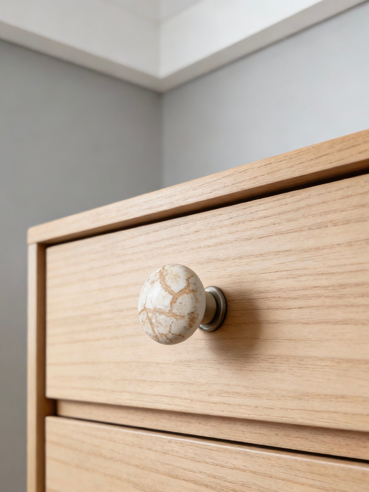 Colorful Ceramic Drawer Knobs - Flower & Bird Porcelain Cabinet Pulls - LynnsHardware
