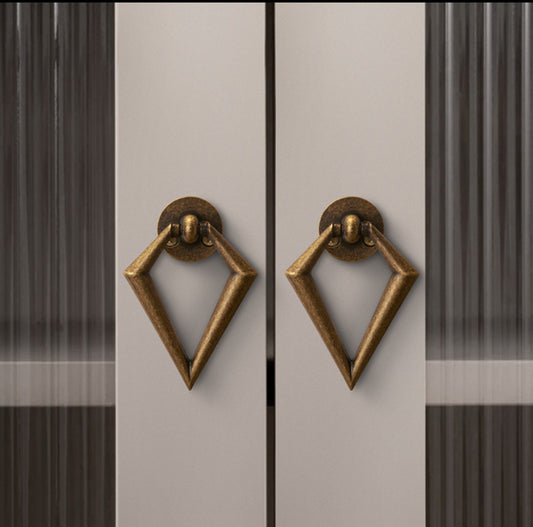 Unique drop pulls in antique bronze 