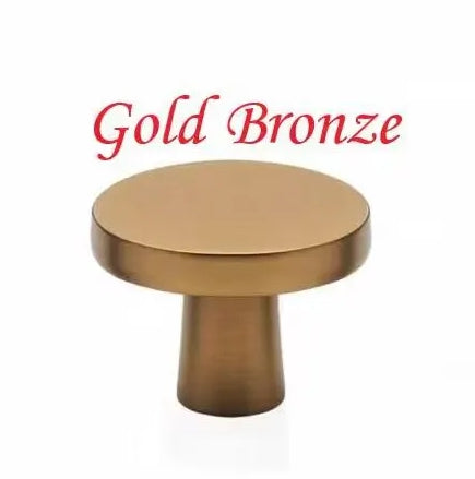 Disc Cabinet Knobs, Drawer Pulls, Gold Chrome Nickel Bronze Black Gray, Kitchen Hardware