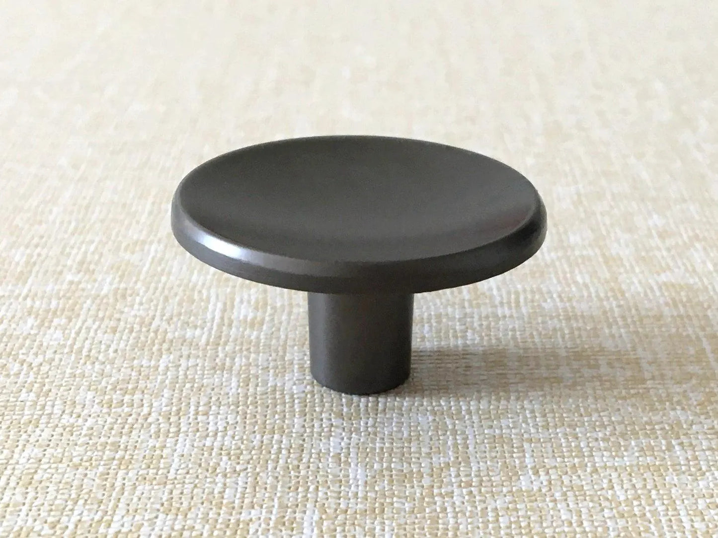 Concave Cabinet Knobs, Gold Circle Drawer Pulls, Black Copper Gray Nickel Gold