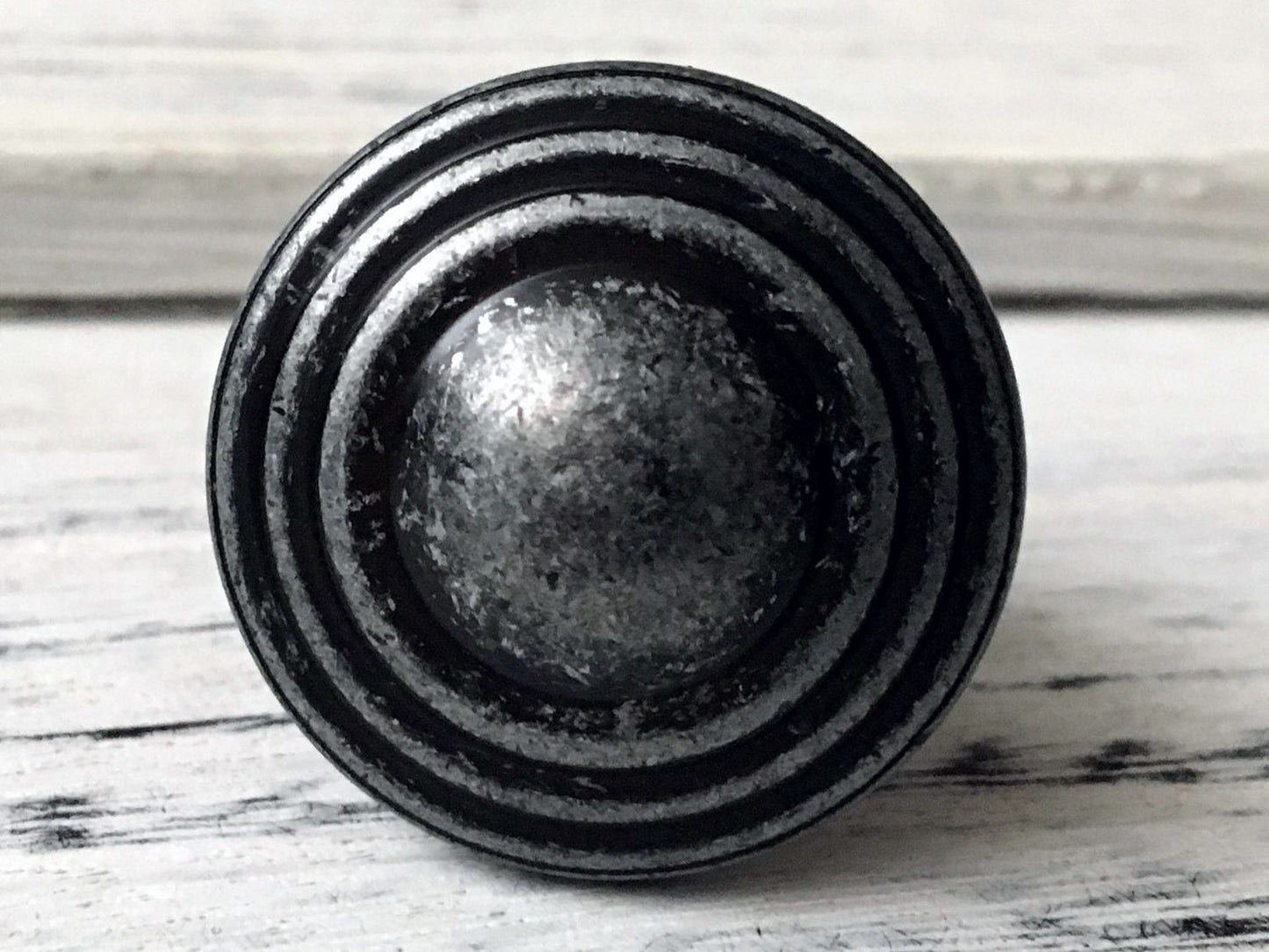 Antique Pewter Cabinet Drawer Pull  - 3.75" centres
