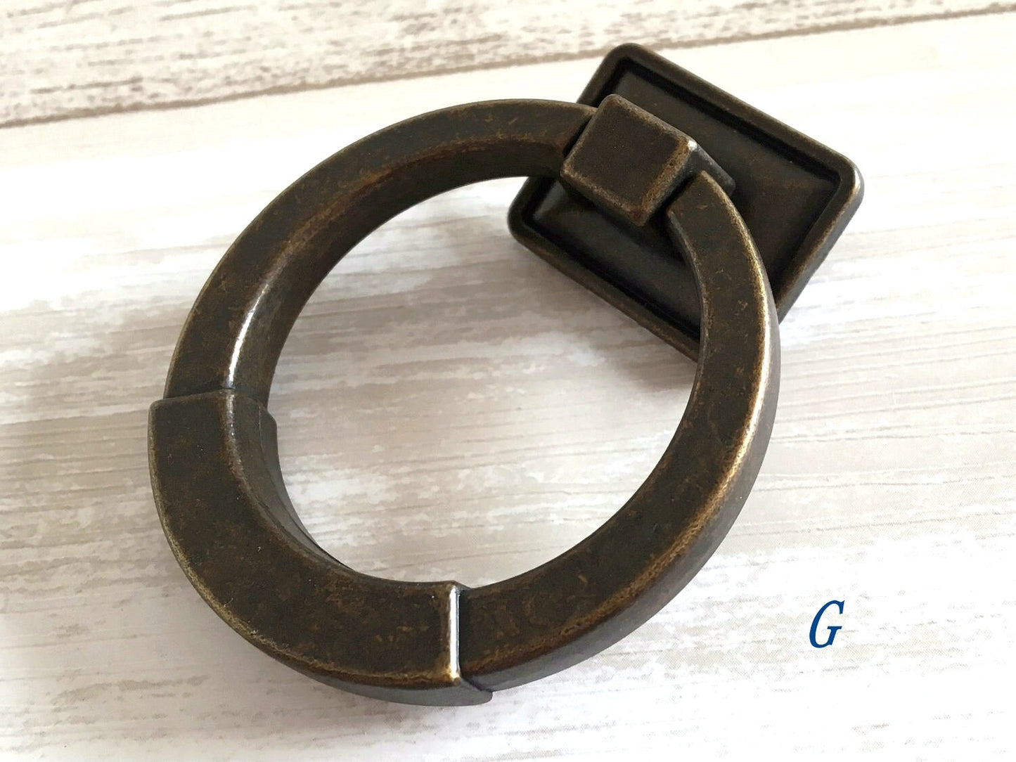 Vintage Style Drop Ring Drawer Pull Antique Bronze