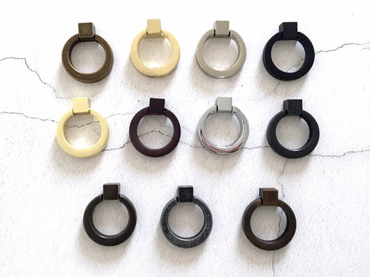Gold Ring Pull Drawer Knob