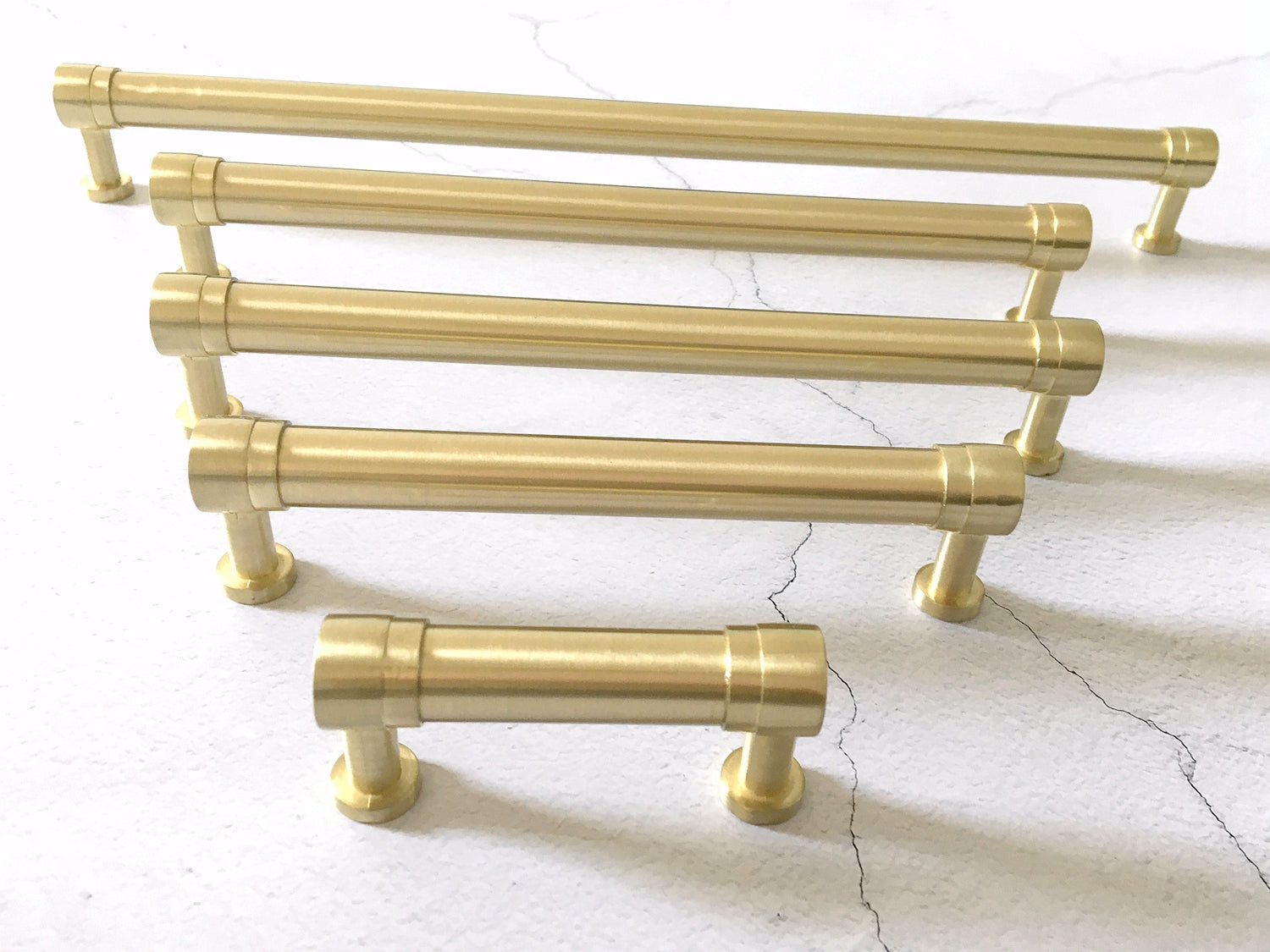 Gold Cabinet Pull Handles Kitchen Hardware Mid Century Modern