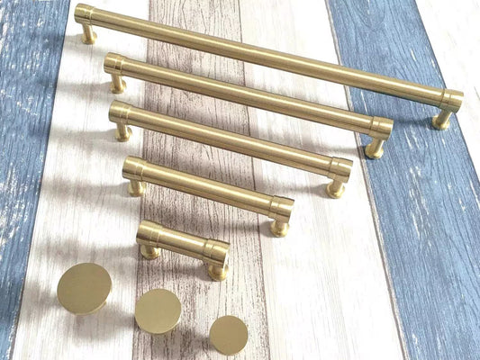 Gold Cabinet Pulls Hardware Kitchen Handles Dresser Drawer Knobs