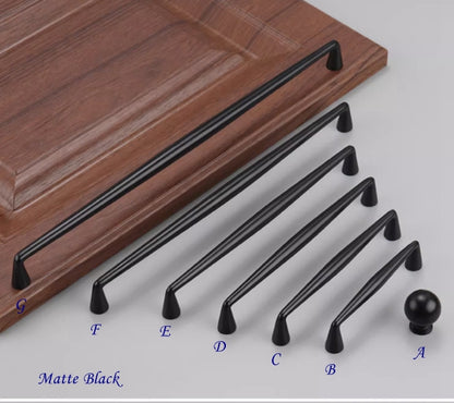 Kaffeebraune Bronze-Schrankgriffe, massive Messing-Garderobengriffe | Lynns Hardware