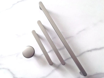 Cabinet Pulls, Drawer Handles, Sleek Modern Kitchen Hardware, Brushed Gold and Nickel