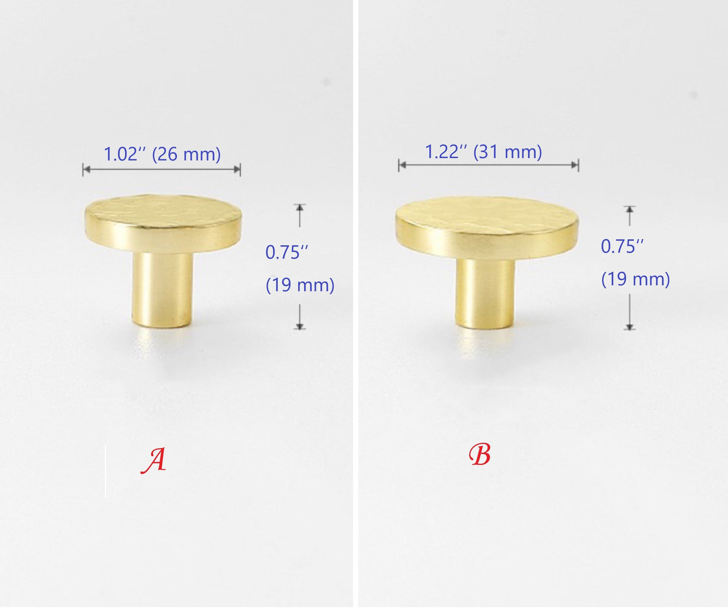 Hammered Gold Pulls Brass Cabinet Pulls T Bar Door Knob 96 128 160 192 mm