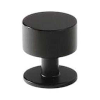 Brass Round Cabinet Knobs with Wide Base - 6 Finishes