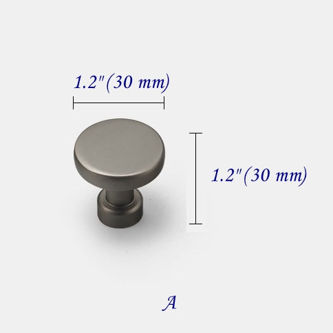 Gray T-Shaped Cabinet Pulls 3.75" 5" 7.5" | Modern Drawer Knobs