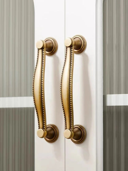 Retro Antique Bronze Cabinet Handles, Vintage Style Cup Pull, Elegant Kitchen Hardware