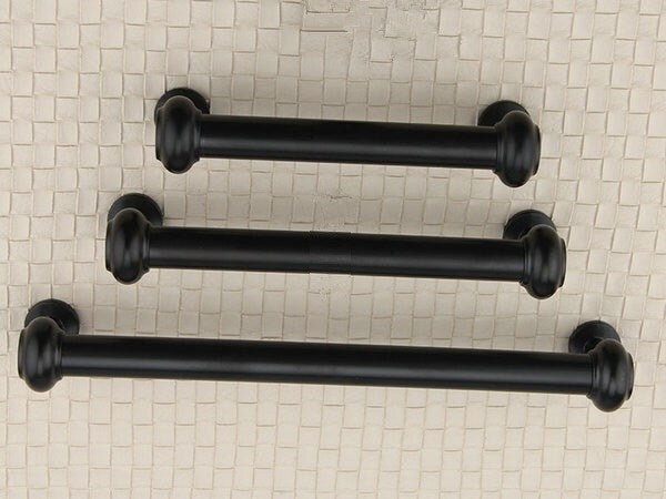 Black Kitchen Cabinet Handle, Minimalist Modern Drawer Pull