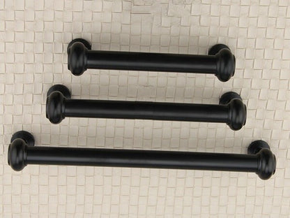 Black Kitchen Cabinet Handle, Minimalist Modern Drawer Pull