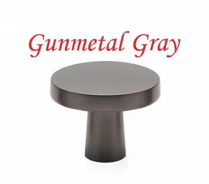 Disc Cabinet Knobs, Drawer Pulls, Gold Chrome Nickel Bronze Black Gray, Kitchen Hardware