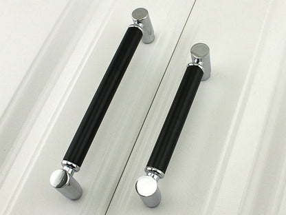 Black Silver Cabinet Pulls, Drawer Knobs, Cupboard Wardrobe Door Handle, Kitchen Hardware
