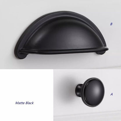 3" Brass Cup Drawer Pull - 8 Finishes | Modern Cabinet Hardware