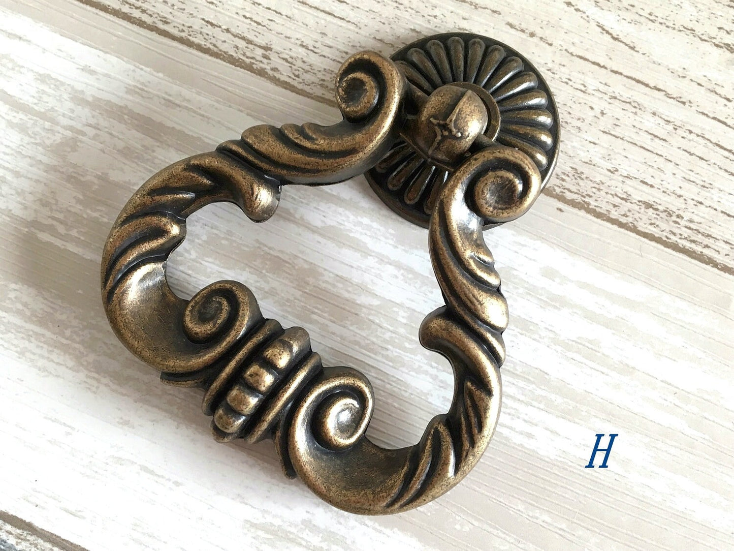 Vintage Style Drop Ring Drawer Pull Antique Bronze
