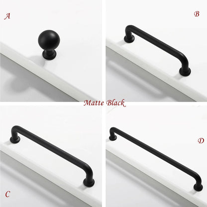 3.75" 5" 7.5" Slim Wire Cabinet Handles, Polished Gold, Brushed Gold, Matte Black