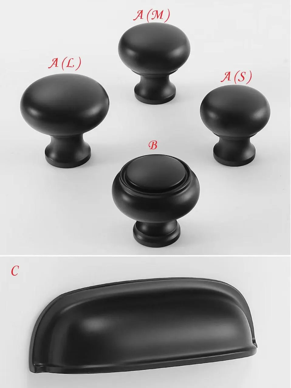 3" Brass Cup Drawer Pull & Cabinet Knob 76 mm Centers, Gold, Bronze, Silver and Black