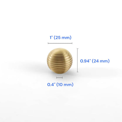 Brushed Brass Cabinet Bar Pull 96 128 160 224 mm | Beehive Dresser Knob | Pendant Teardrop Pull
