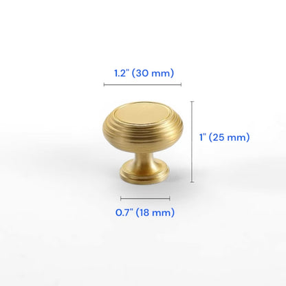 Brushed Brass Cabinet Bar Pull 96 128 160 224 mm | Beehive Dresser Knob | Pendant Teardrop Pull