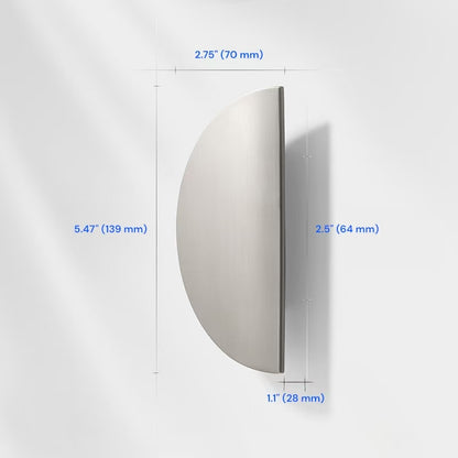 Semicircle Cabinet Pulls 32 64 mm in Brushed Gold, Nickel, Antique Bronze