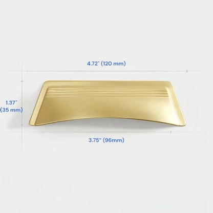 2.5" 3.75" Centers Cup Drawer Pulls in Brushed Gold, Nickel, Polished Chrome, Antique Bronze, 64 96 mm