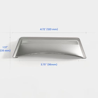 2.5" 3.75" Centers Cup Drawer Pulls in Brushed Gold, Nickel, Polished Chrome, Antique Bronze, 64 96 mm