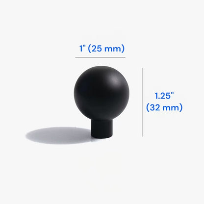 Minimalist Matte Black Cabinet Bar Pulls &  Knobs, Solid Brass, 96 128 160 224 320 mm