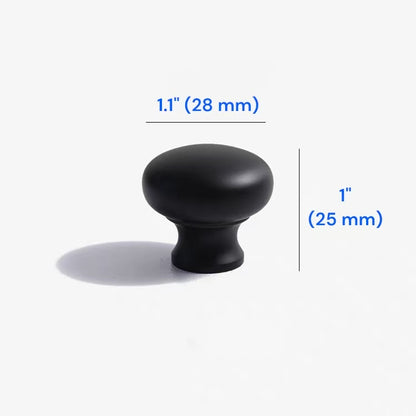 Minimalist Matte Black Cabinet Bar Pulls &  Knobs, Solid Brass, 96 128 160 224 320 mm