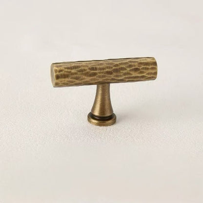 Hammered Antique Bronze Cabinet Bar Pulls 96 128 160 224 320 mm, Brass, Modern Transitional Style
