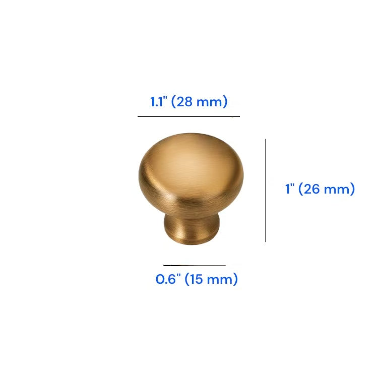 Antique Bronze Cabinet Knobs, Zinc Alloy, Classic Retro Kitchen Hardware