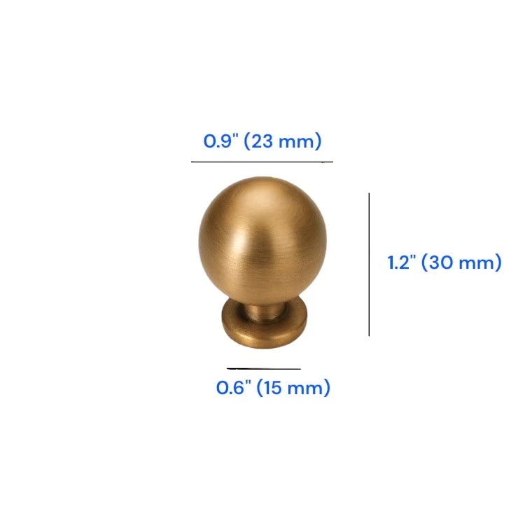 Antique Bronze Cabinet Knobs, Zinc Alloy, Classic Retro Kitchen Hardware
