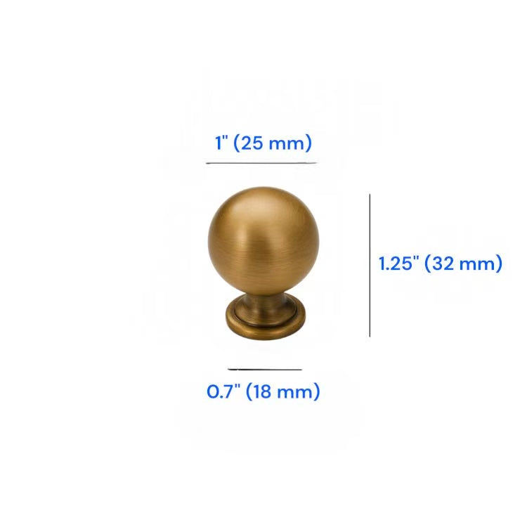 Antique Bronze Cabinet Knobs, Zinc Alloy, Classic Retro Kitchen Hardware