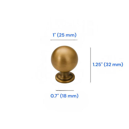 Antique Bronze Cabinet Knobs, Zinc Alloy, Classic Retro Kitchen Hardware