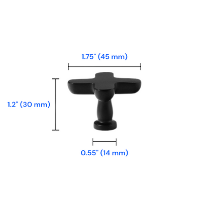 Plus Minus Symbol Cabinet Knobs, Solid Brass, Modern Kitchen Hardware