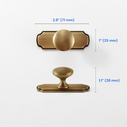 Aged Bronze Cabinet Handles, Solid Brass, Vintage Look Vanity Pulls, Retro Kitchen Hardware