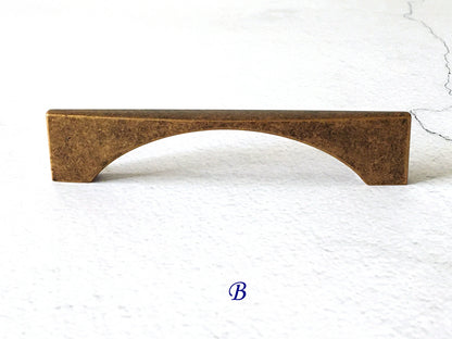 Antique Bronze Drawer Pull, Kitchen Cabinet Handle, Rustic Retro Hardware