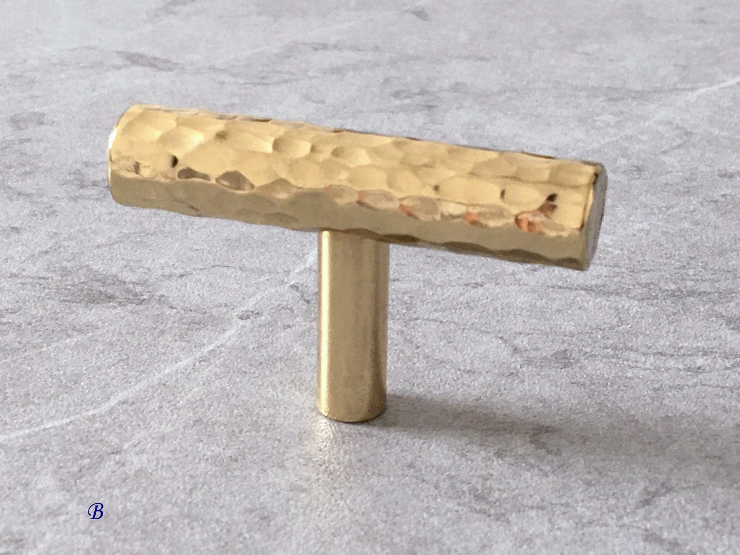 Hammered Gold Brass Drawer Knob, Ball / Tapered / Mushroom Cabinet Door Pull