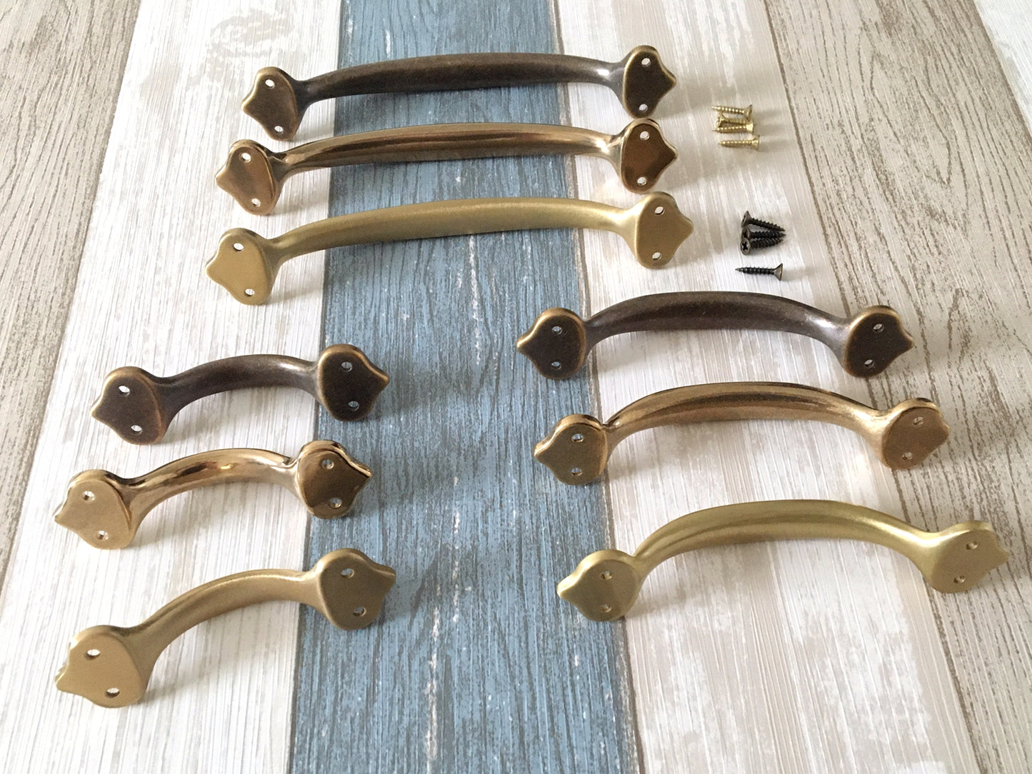 Unlaquered Brass Cabinet Pulls | Lynns Graceland Hardware
